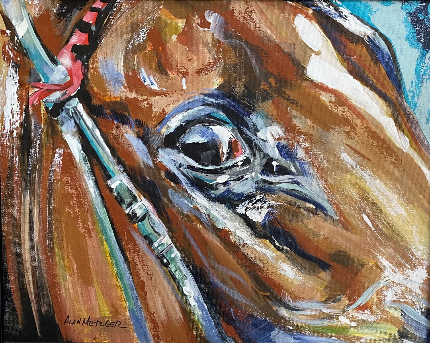 Ready to Run Alan Metzger Original painting for sale