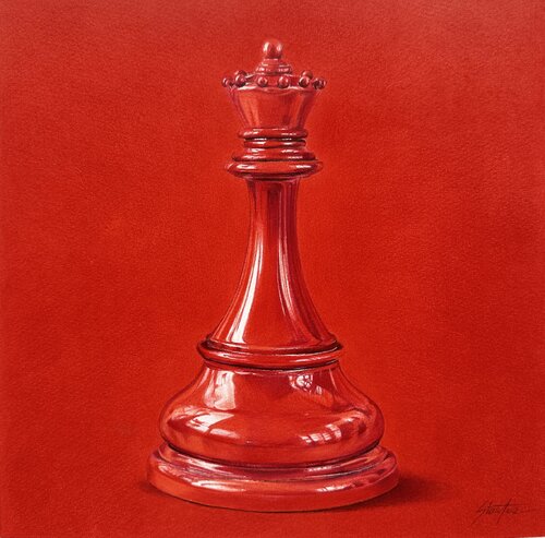 Vermilion Queen - Pencil drawing by Ana Stan, Drawing for Sale on Select