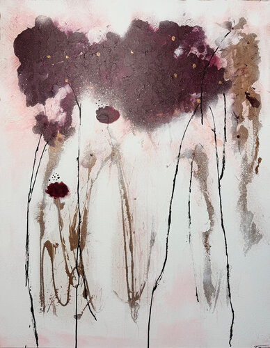Burgundy Canopy von Stefani Tounsi, Malerei kaufen auf Select