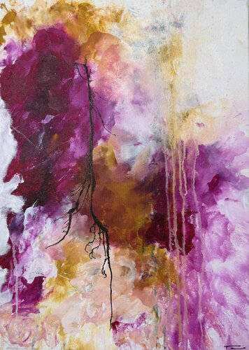 Amethyst Raptur by Stefani Tounsi, Painting for Sale on Select