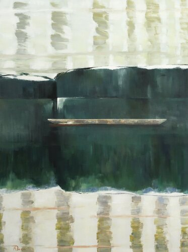 treibend im Licht by Jürgen Büse Filzen, Painting for Sale on Select