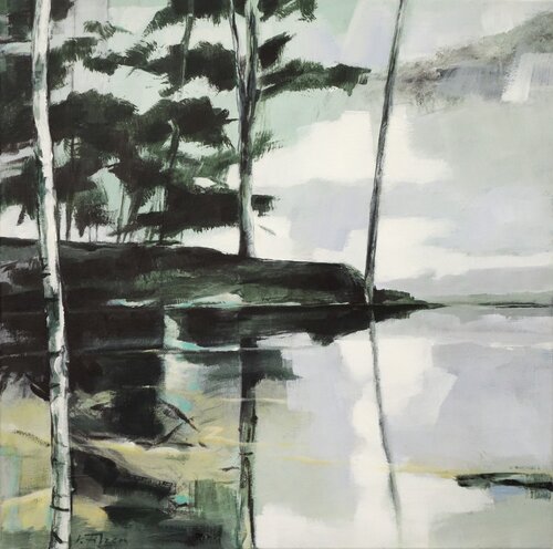 Rhythmus der Stille III by Jürgen Büse Filzen, Painting for Sale on Select