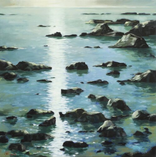 Licht VI (Studie) by Jürgen Büse Filzen, Painting for Sale on Select