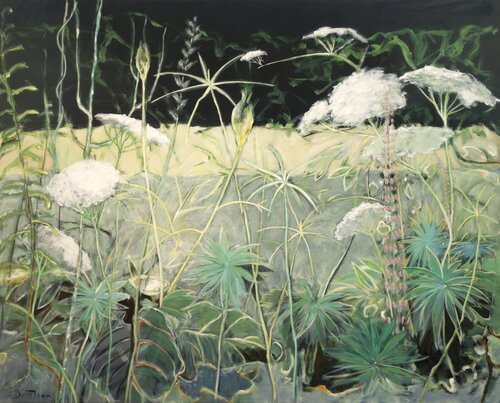 Kosmos I by Jürgen Büse Filzen, Painting for Sale on Select