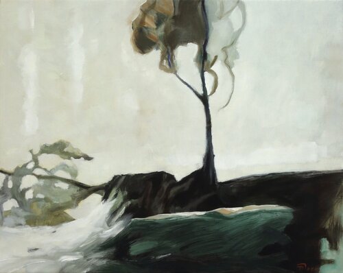Baum am Meer by Jürgen Büse Filzen, Painting for Sale on Select