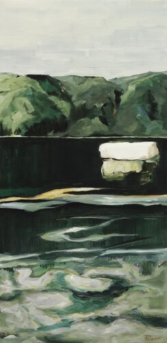 Insel VII by Jürgen Büse Filzen, Painting for Sale on Select