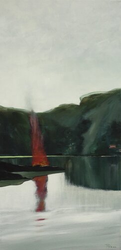 Insel VI by Jürgen Büse Filzen, Painting for Sale on Select