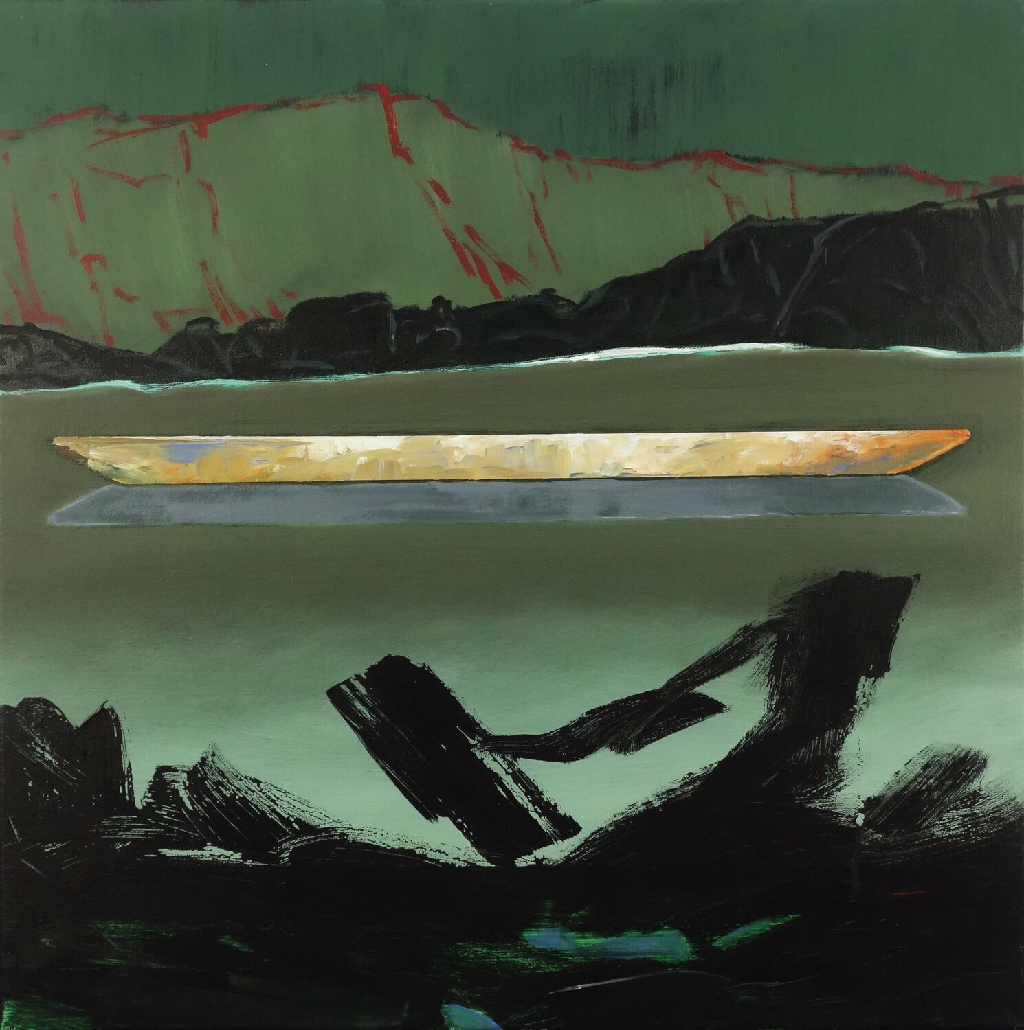 Mit Bestimmtheit Jürgen Büse Filzen Original painting for sale