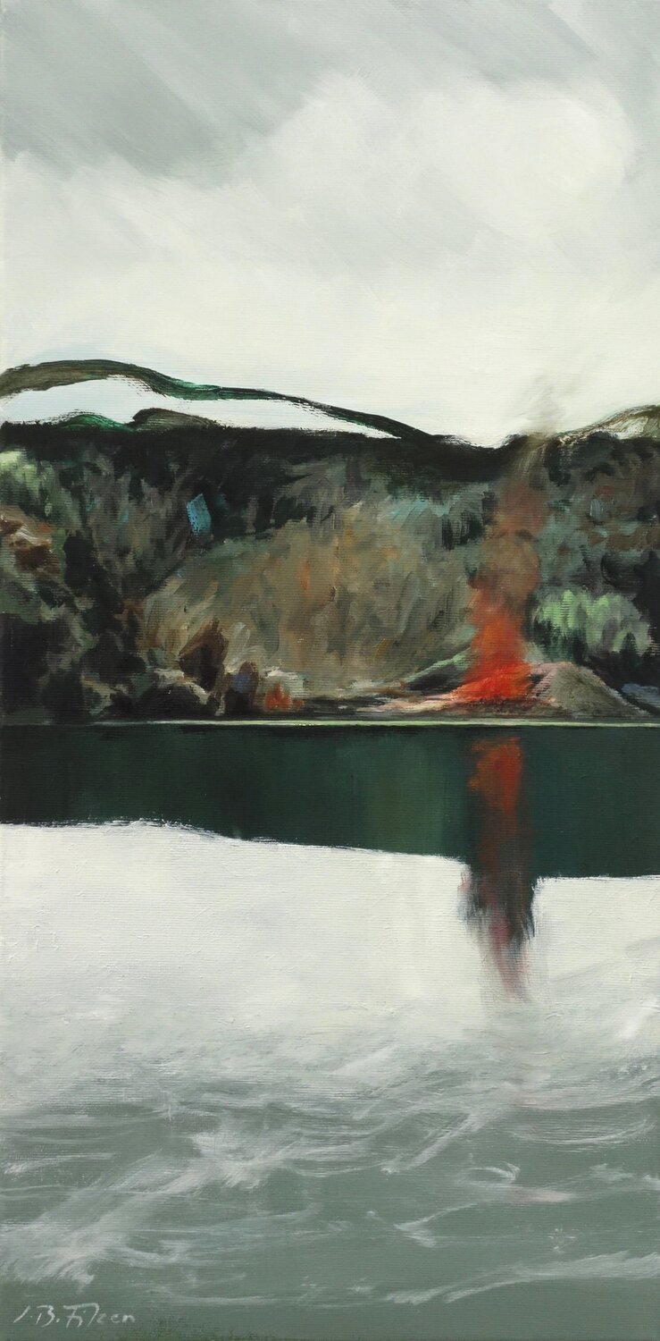 Insel IV Jürgen Büse Filzen Original painting for sale