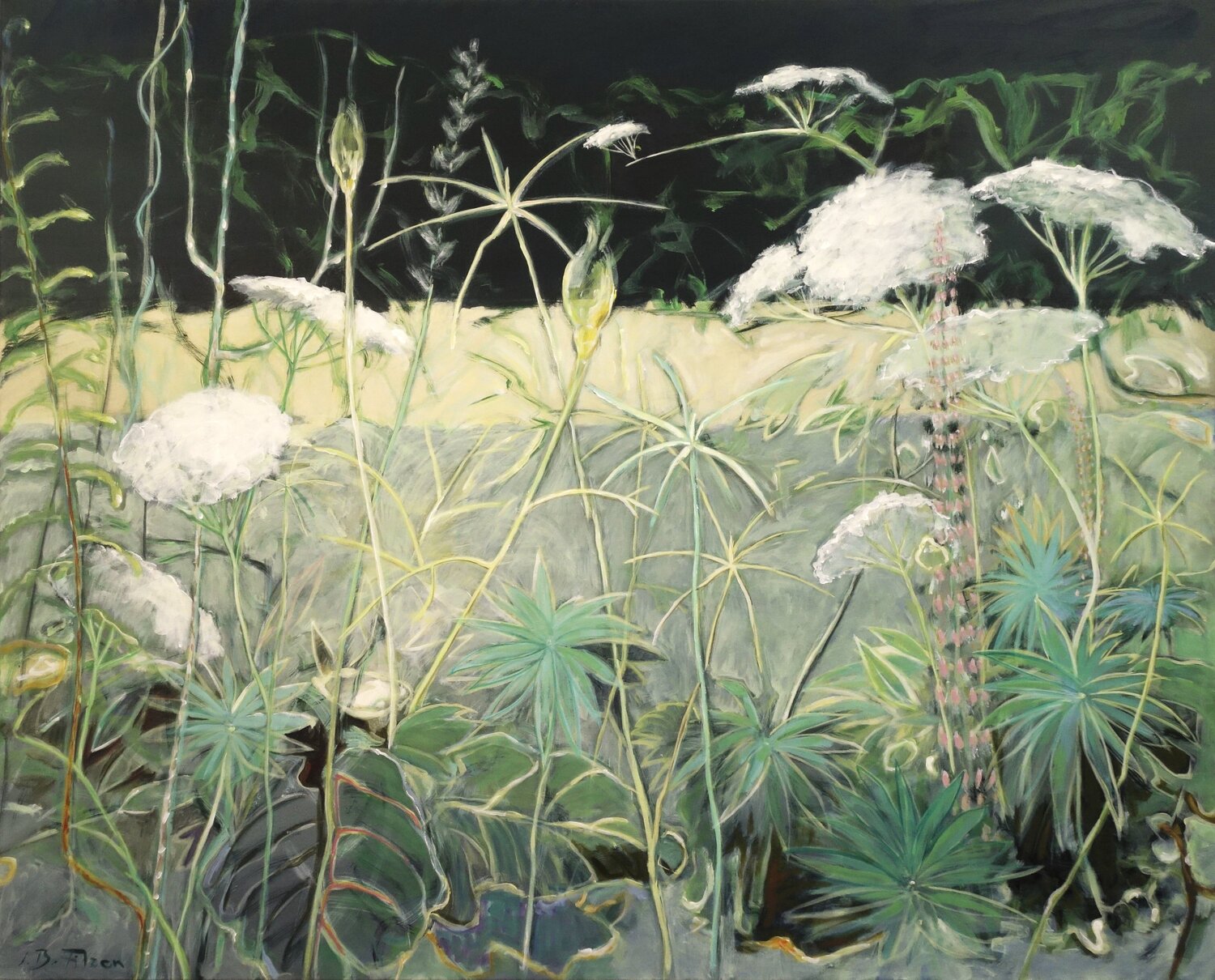 Kosmos I Jürgen Büse Filzen Original painting for sale