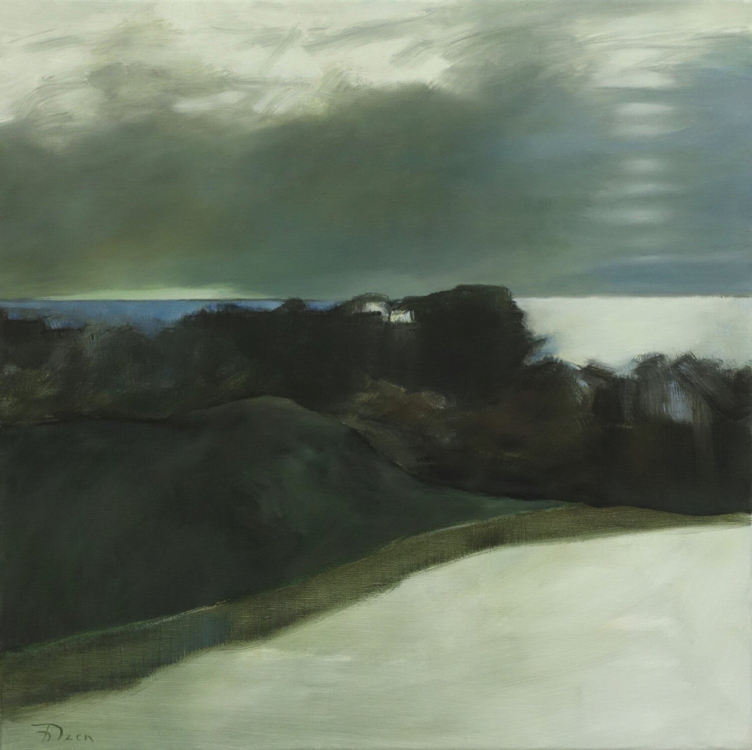 Heimwärts Jürgen Büse Filzen Original painting for sale
