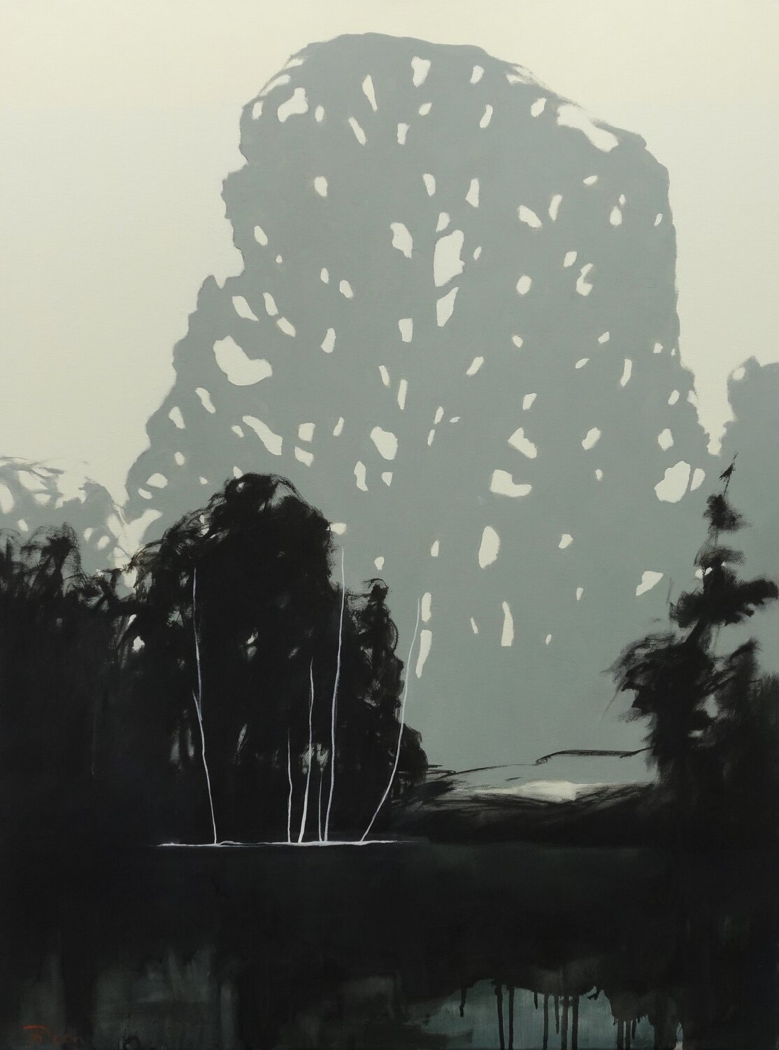 Baumleben Jürgen Büse Filzen Original painting for sale