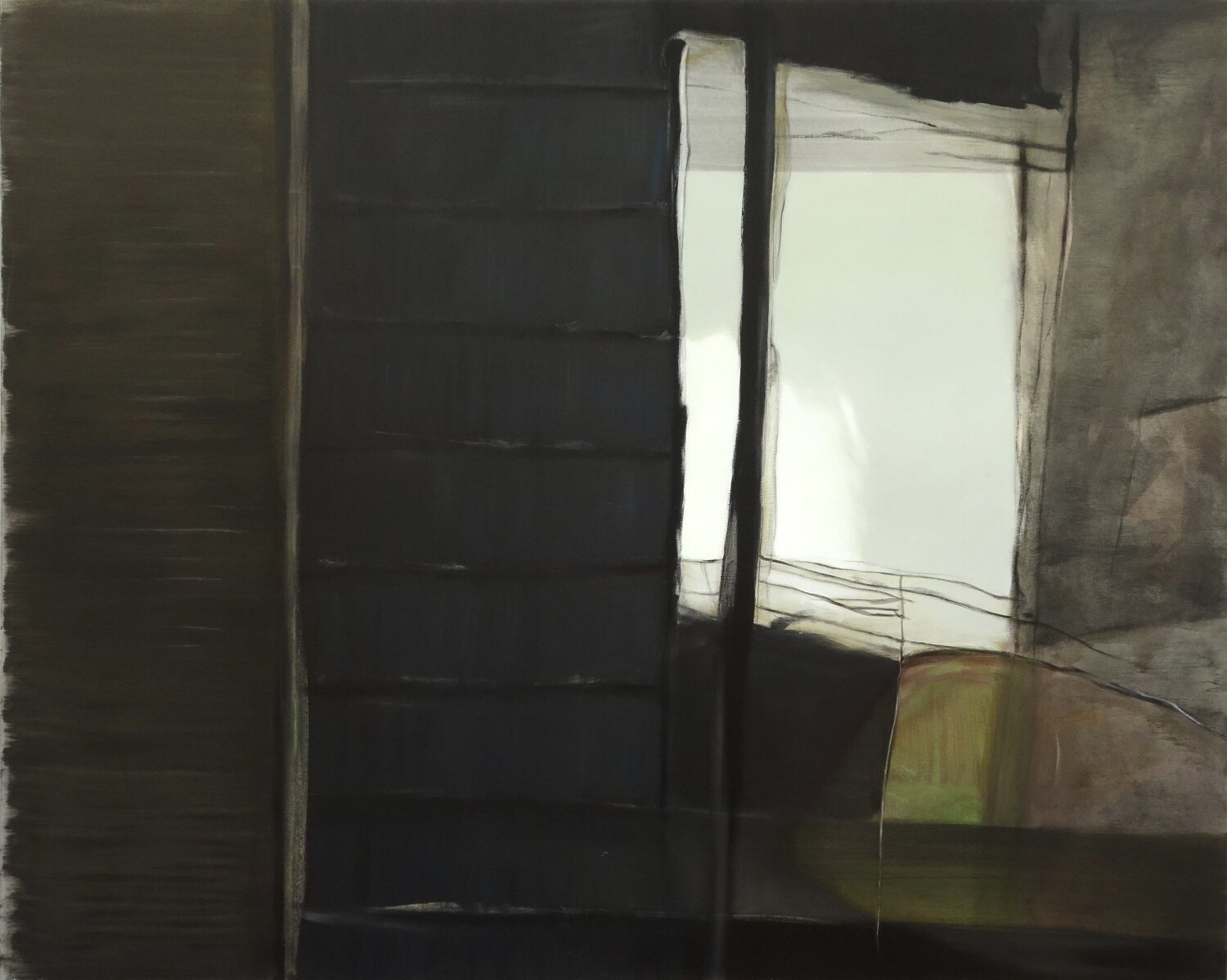 Die Heiligen kommen Jürgen Büse Filzen Original painting for sale