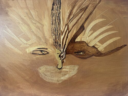 Dualité by NORA BOULESNANE, Painting for Sale on Select