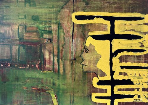 L'Eveil de l'Etre by NORA BOULESNANE, Painting for Sale on Select