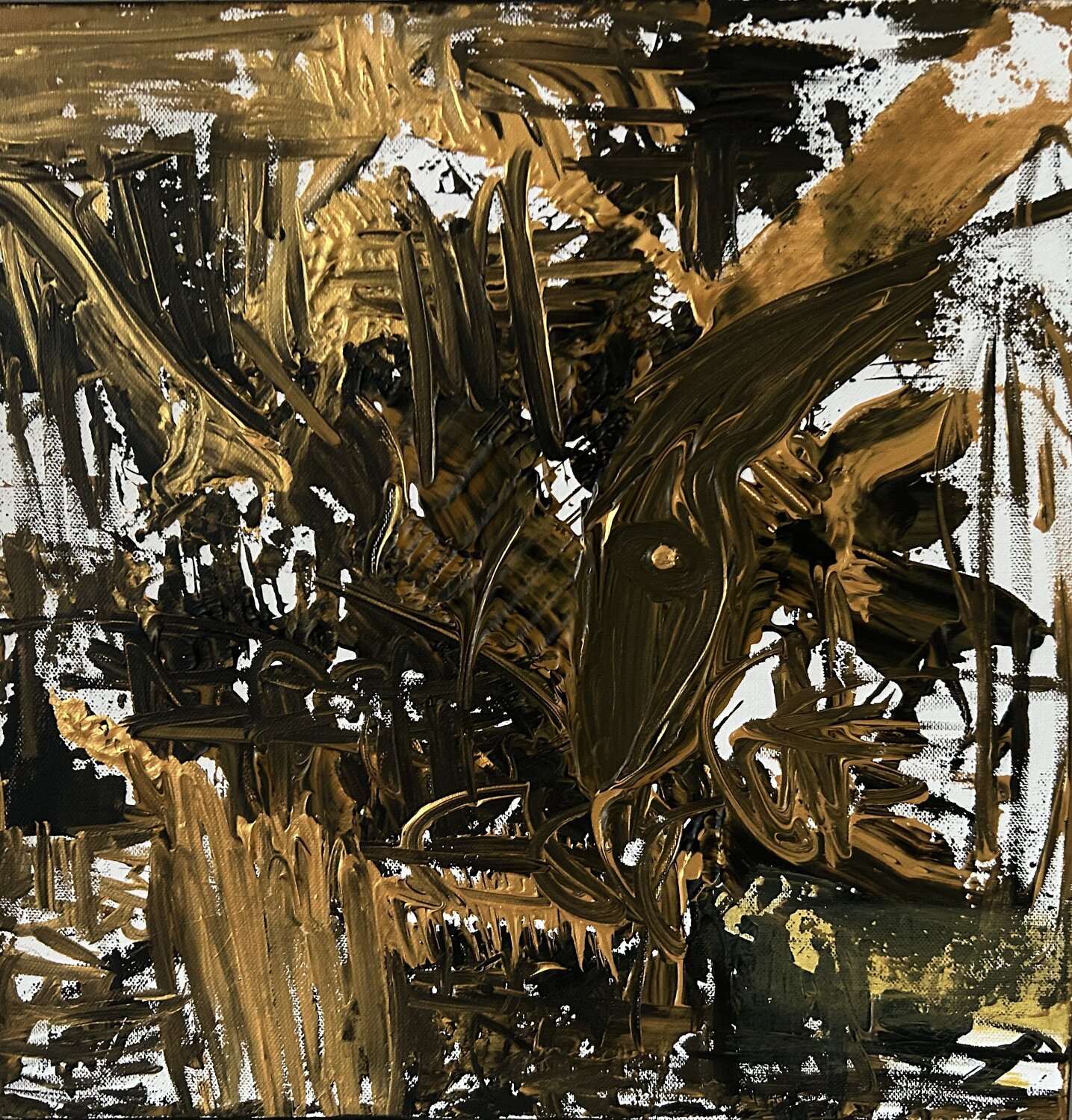 La Matière Vibratoire n° 000 - L'Eveil de la Louve NORA BOULESNANE Original painting for sale