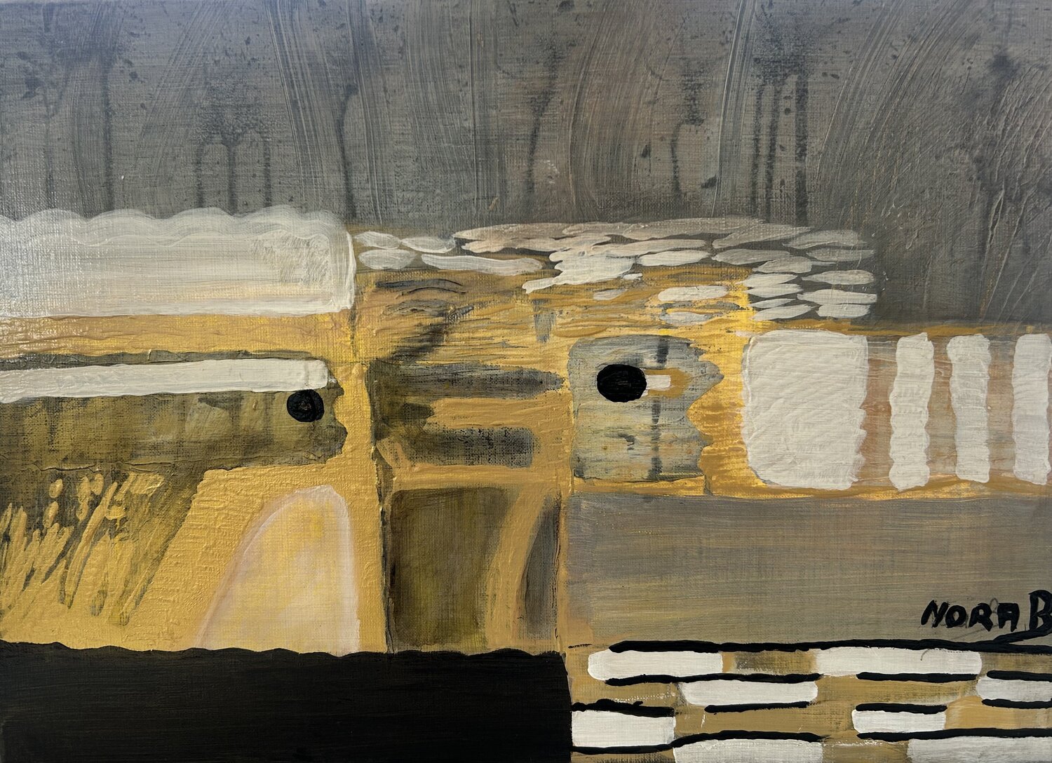 La Sentinelle NORA BOULESNANE Original painting for sale