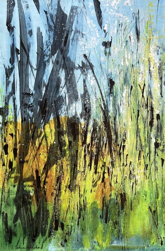Hautes herbes 3 by Isabelle Schenckbecher-Quint, Painting for Sale on Select