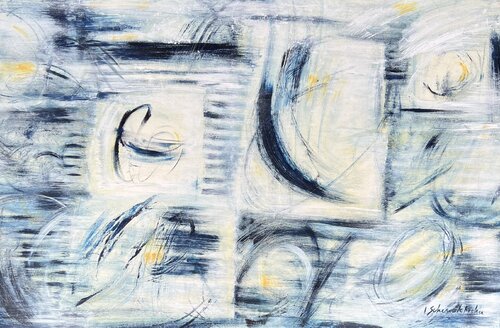 Partition -Envolée Musicale by Isabelle Schenckbecher-Quint, Painting for Sale on Select