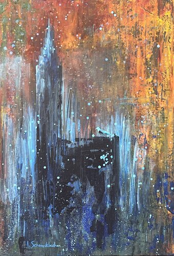 Cathédrale II by Isabelle Schenckbecher-Quint, Painting for Sale on Select