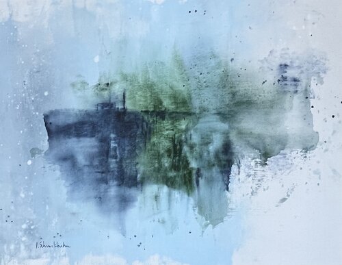 Vaisseau imaginaire by Isabelle Schenckbecher-Quint, Painting for Sale on Select
