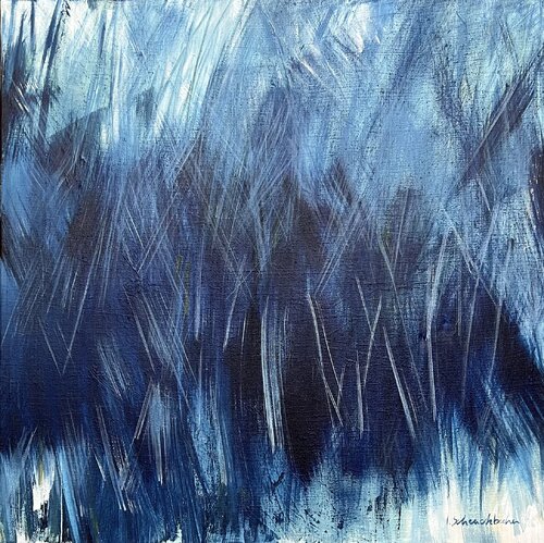 L’herbe bleue by Isabelle Schenckbecher-Quint, Painting for Sale on Select