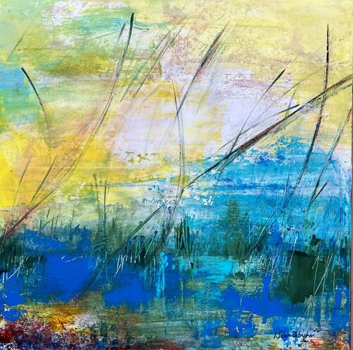 De l’eau et du soleil … by Isabelle Schenckbecher-Quint, Painting for Sale on Select