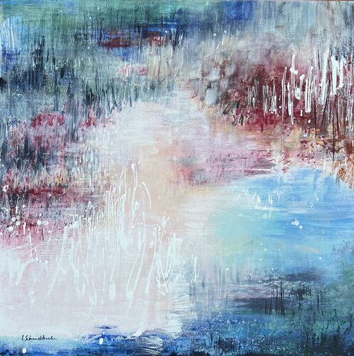Du côté du lac rose ..II by Isabelle Schenckbecher-Quint, Painting for Sale on Select