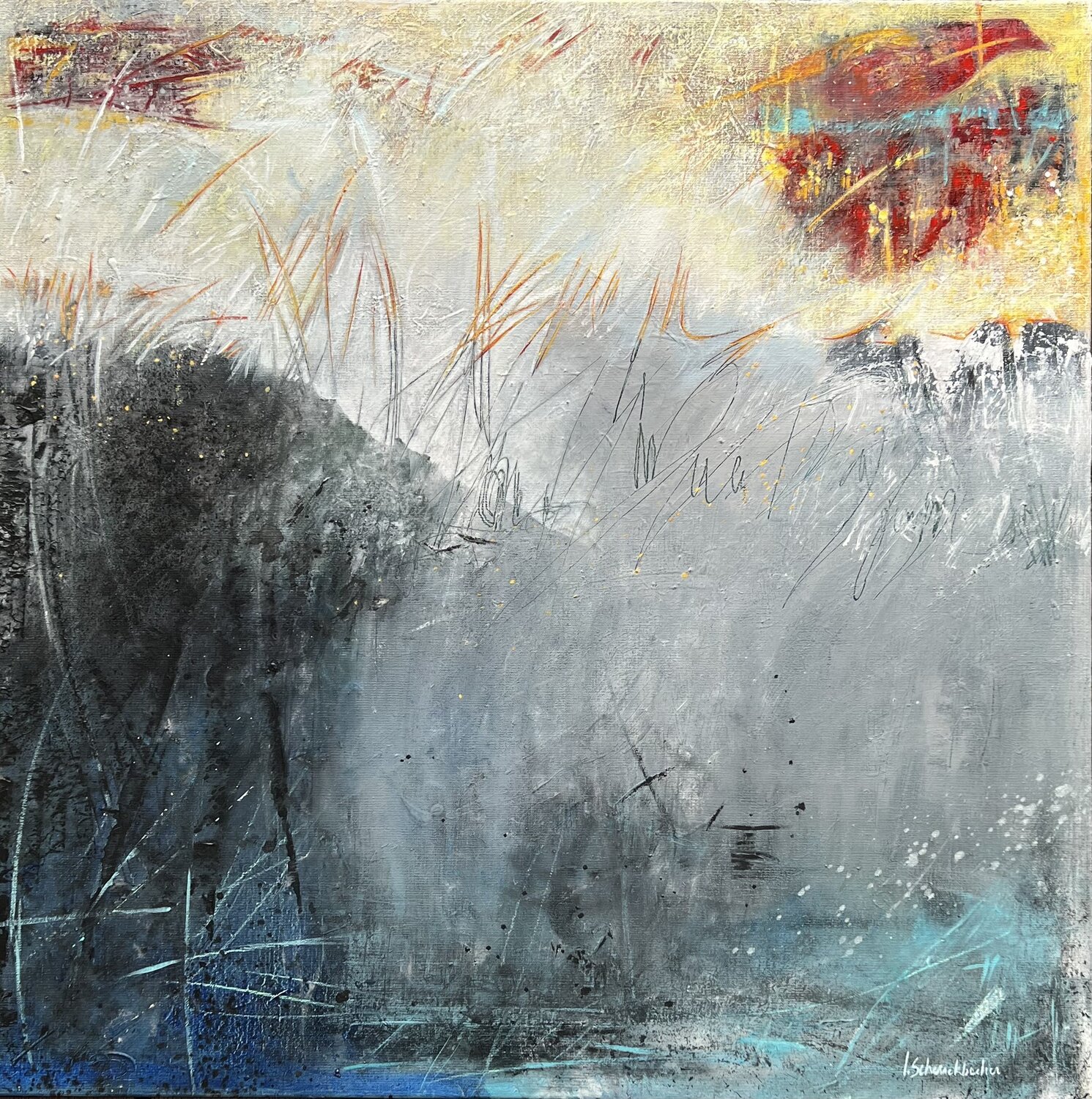 Messager Isabelle Schenckbecher-Quint Original painting for sale