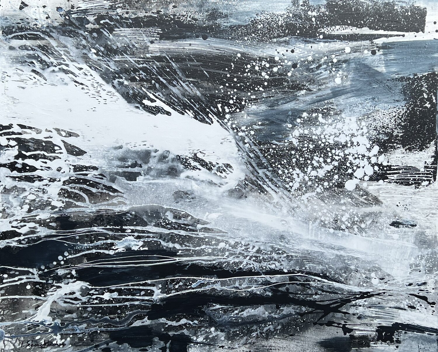 Tempête Isabelle Schenckbecher-Quint Original painting for sale