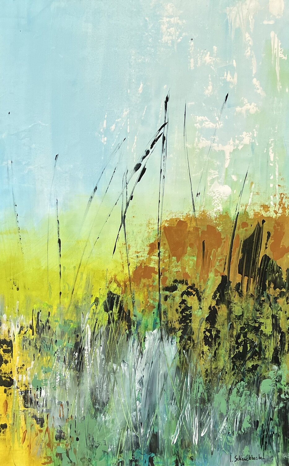 Hautes Herbes 2 Isabelle Schenckbecher-Quint Original painting for sale