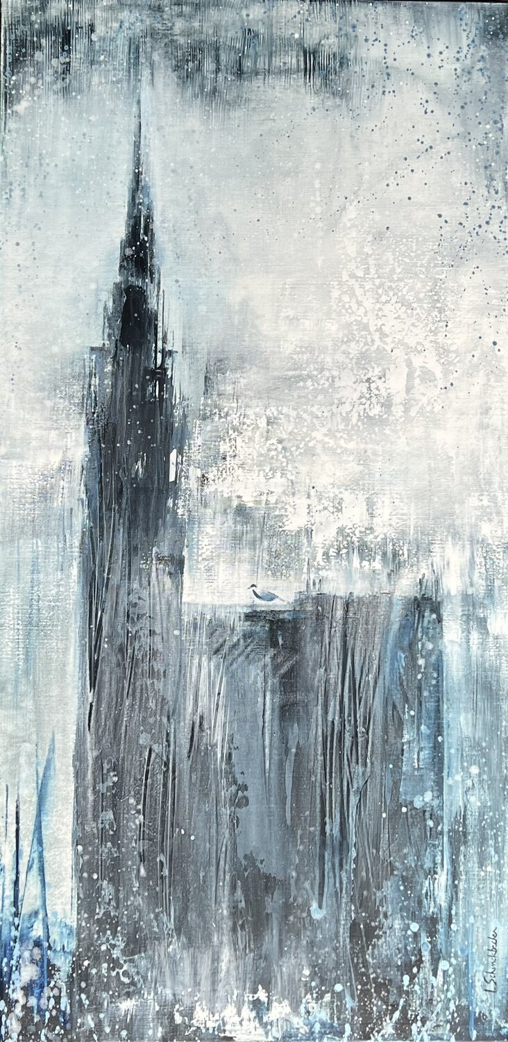 La Cathédrale de Strasbourg Isabelle Schenckbecher-Quint Original painting for sale