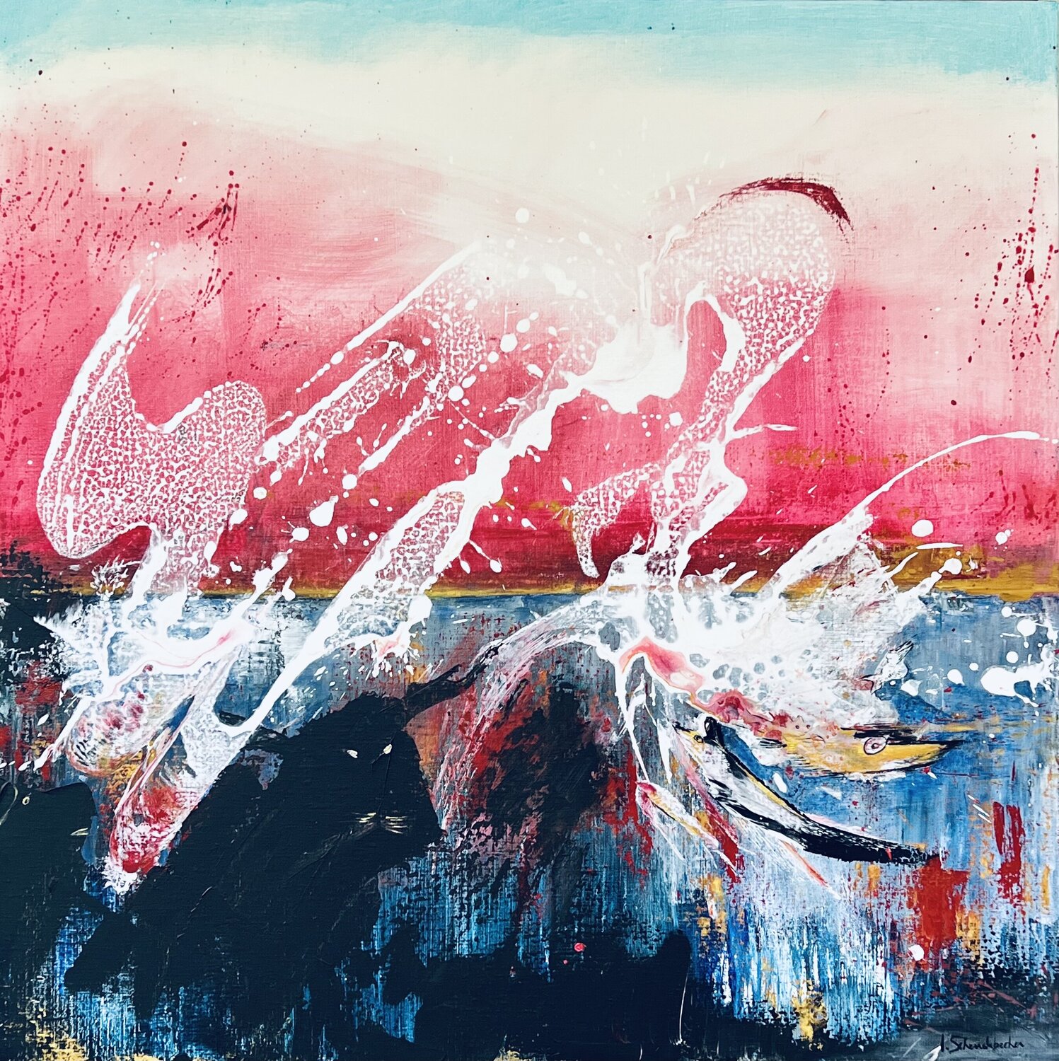 La joyeuse énergie . Isabelle Schenckbecher-Quint Original painting for sale