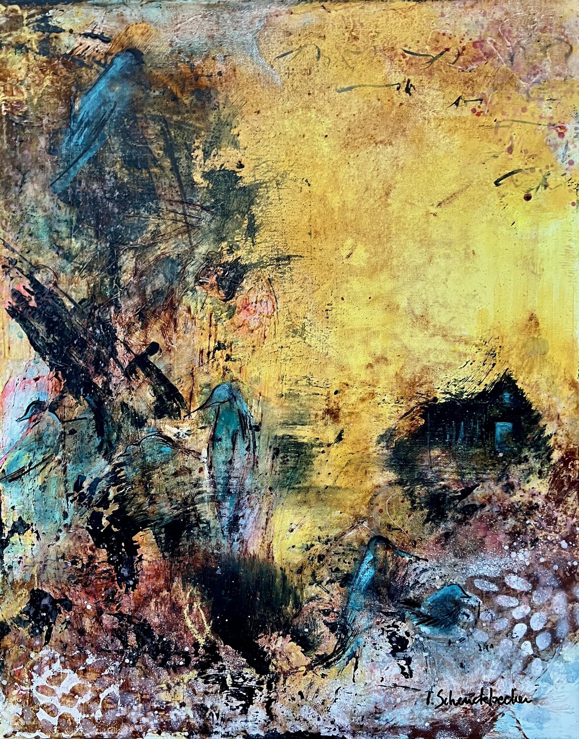 Coup de soleil Isabelle Schenckbecher-Quint Original painting for sale