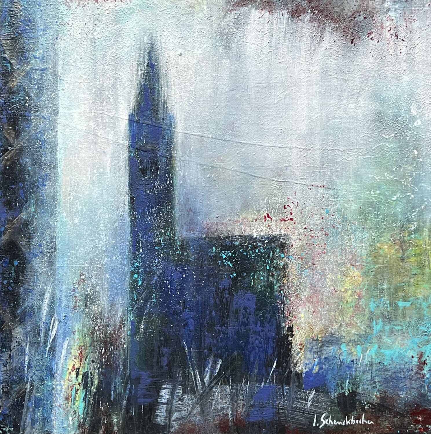 Les riches heures de Strasbourg Isabelle Schenckbecher-Quint Original painting for sale