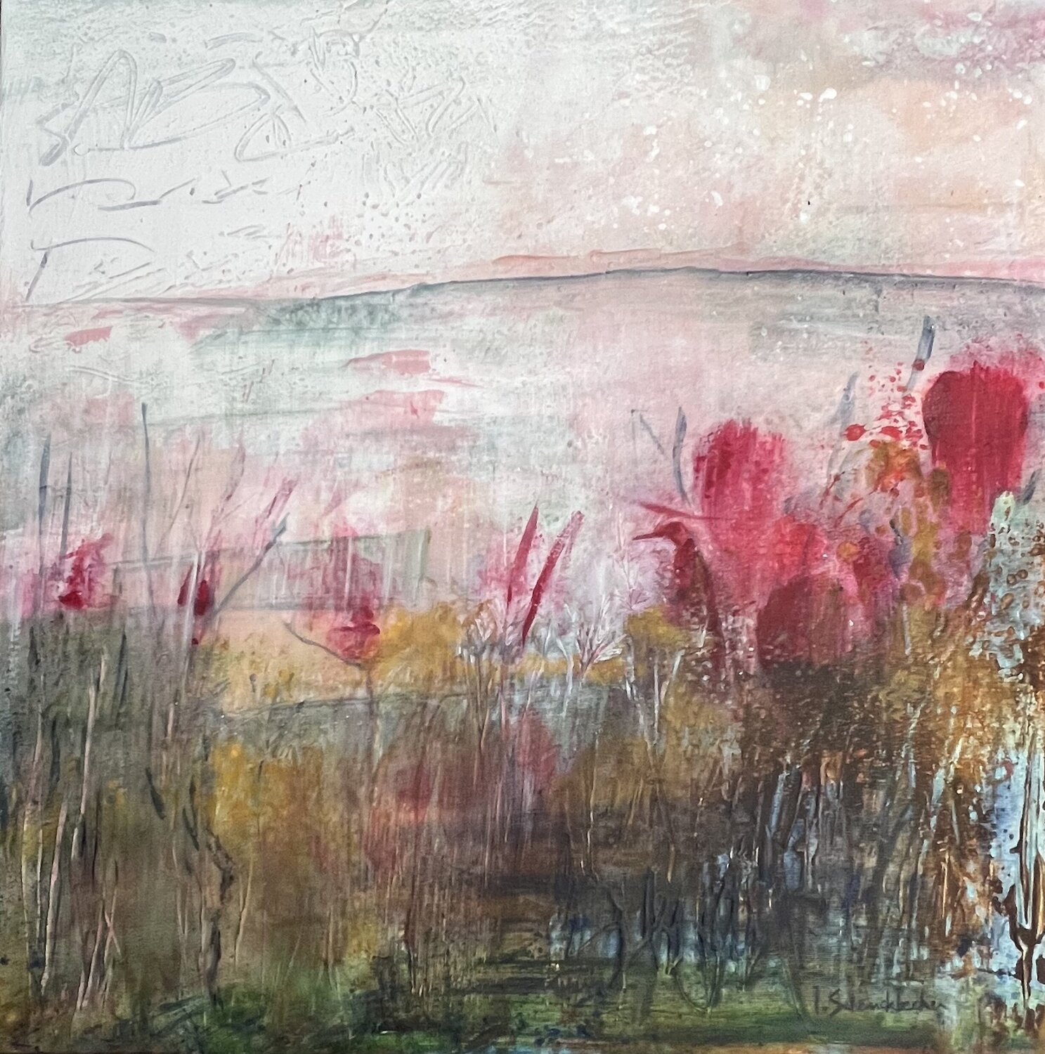 Rouge Garance Isabelle Schenckbecher-Quint Original painting for sale