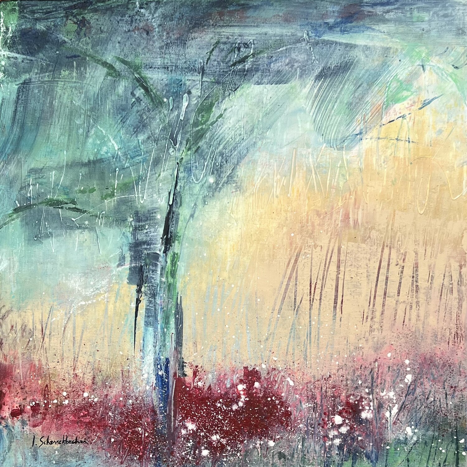 Le cerisier Isabelle Schenckbecher-Quint Original painting for sale