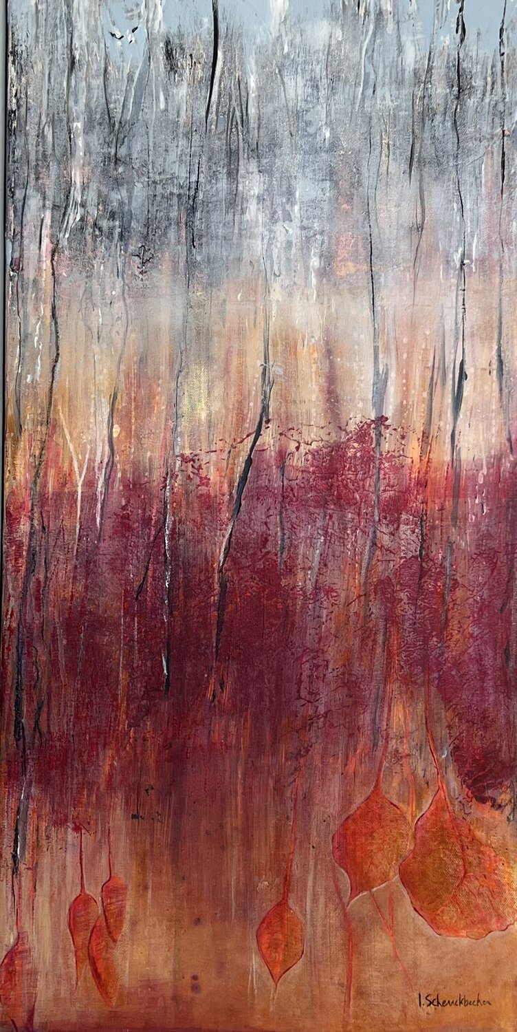 Forestation, histoire naturelle II Isabelle Schenckbecher-Quint Original painting for sale