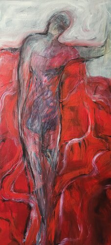 Schwimmerin (1) by Nadya Hauswald, Painting for Sale on Select