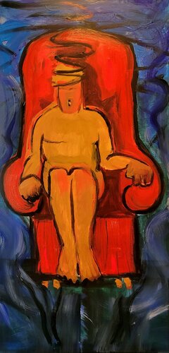 Red Armchair by Nadya Hauswald, Painting for Sale on Select