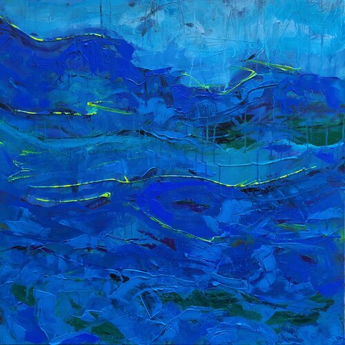 Rapsody in Blue  ( George Gershwin) by Nadya Hauswald, Painting for Sale on Select
