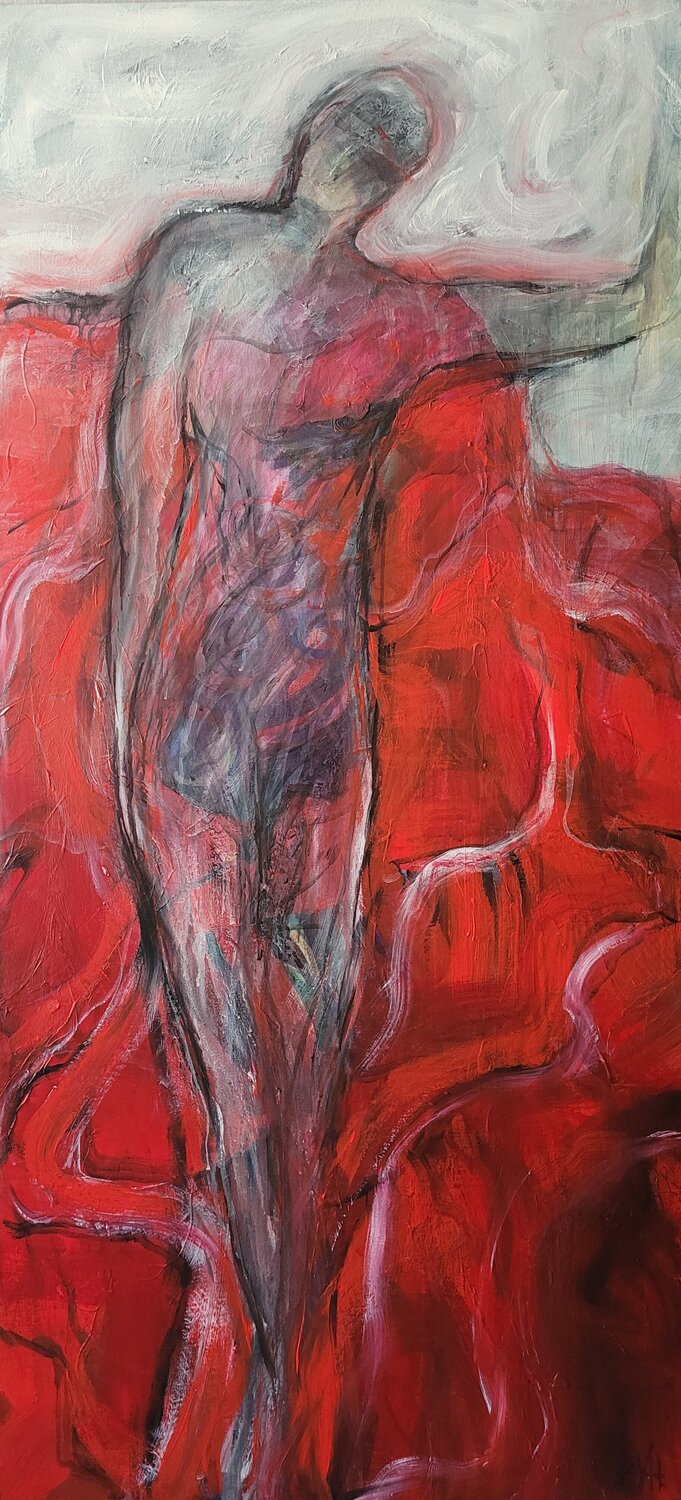 Schwimmerin (1) Nadya Hauswald Original painting for sale