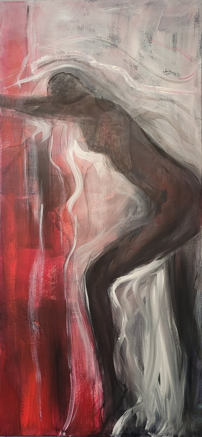 Schwimmmerin (2) Nadya Hauswald Original painting for sale