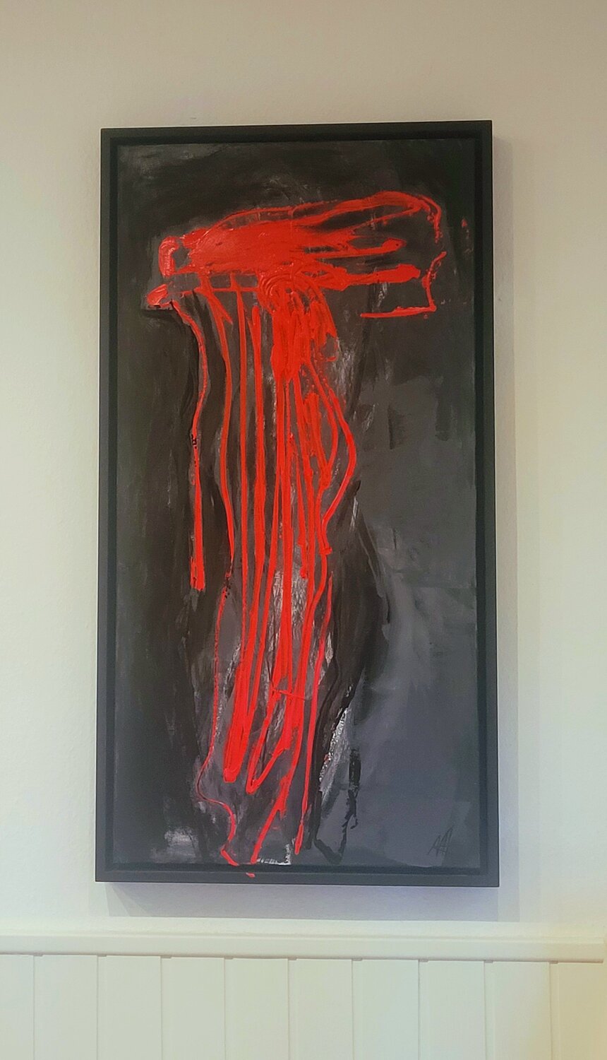 Red Lines Nadya Hauswald Original painting for sale