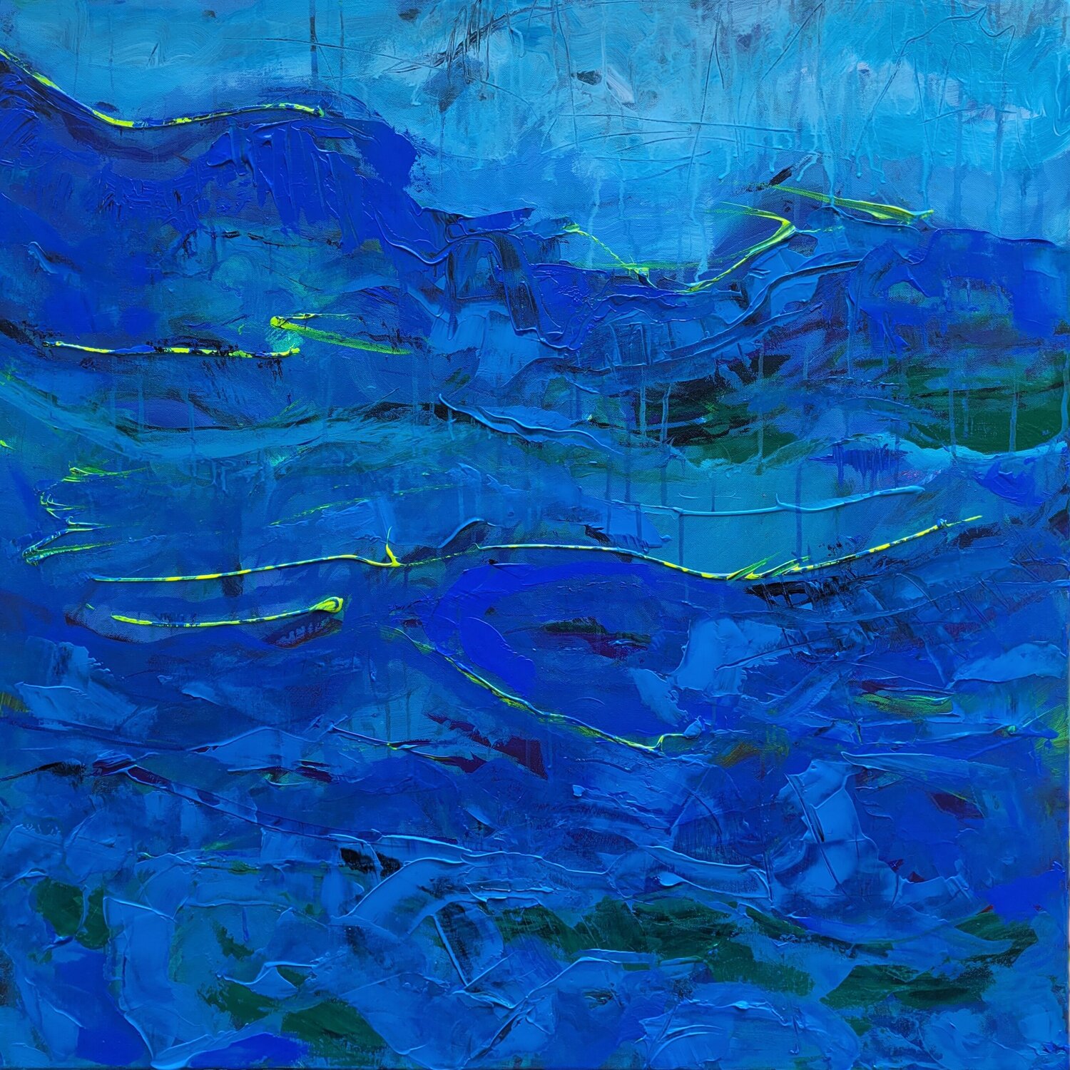 Rapsody in Blue  ( George Gershwin) Nadya Hauswald Original painting for sale