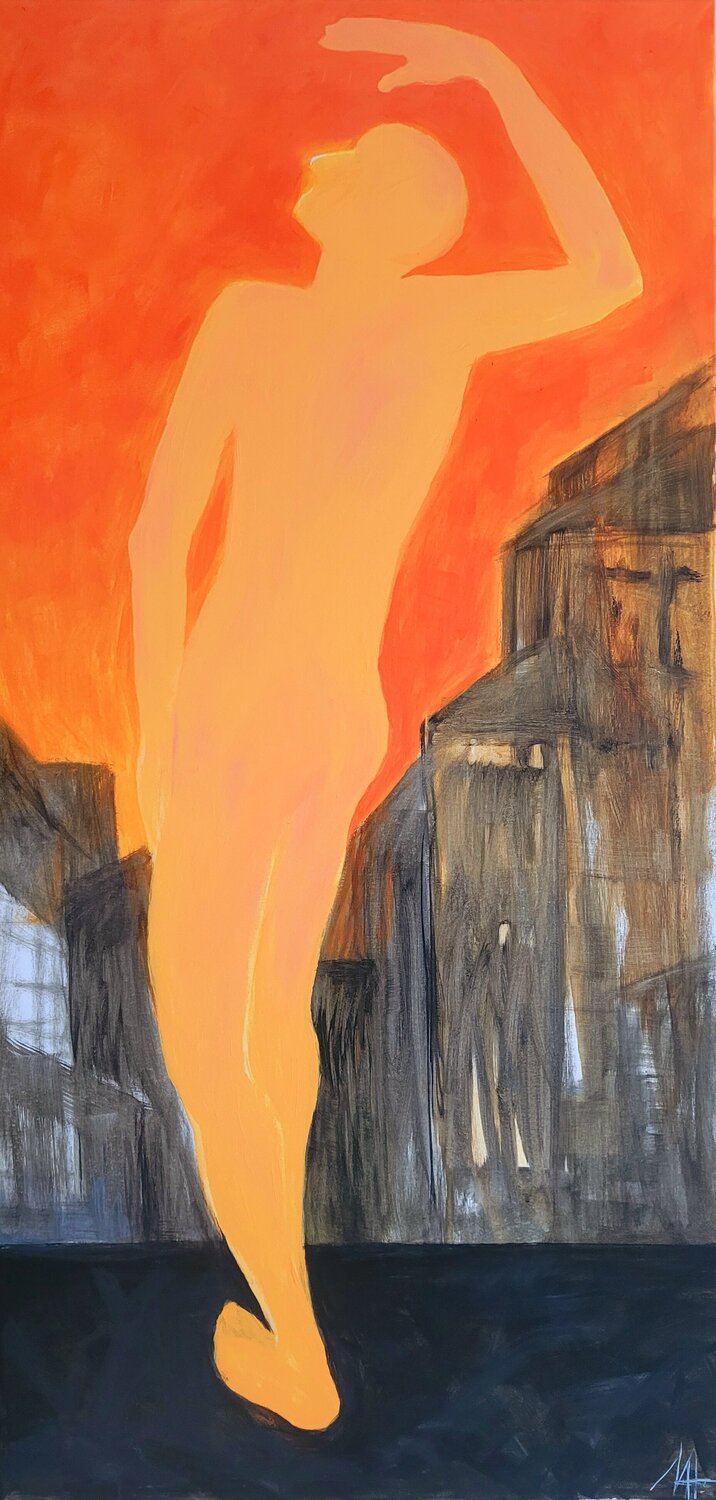 UNGESCHÜTZT-keine Wolke am Horizont Nadya Hauswald Original painting for sale