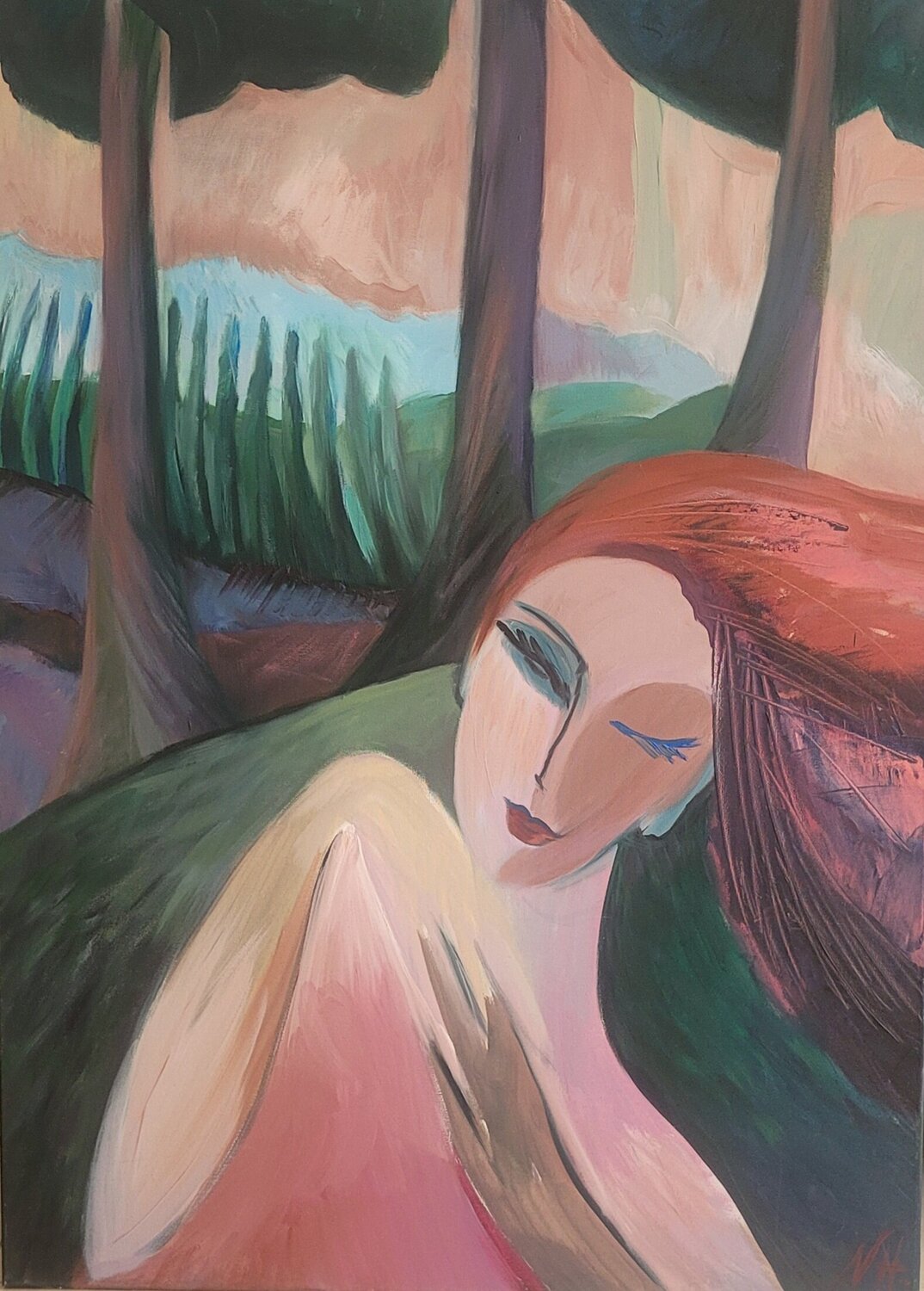 August Nadya Hauswald Original painting for sale