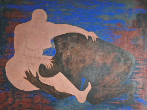 Merging (Contact Without Possession) by Ulyana Mirta Groffman, Painting for Sale on Select