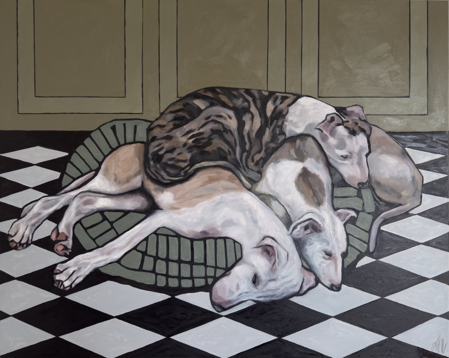 Where they settle Lorna Mousley Original painting for sale