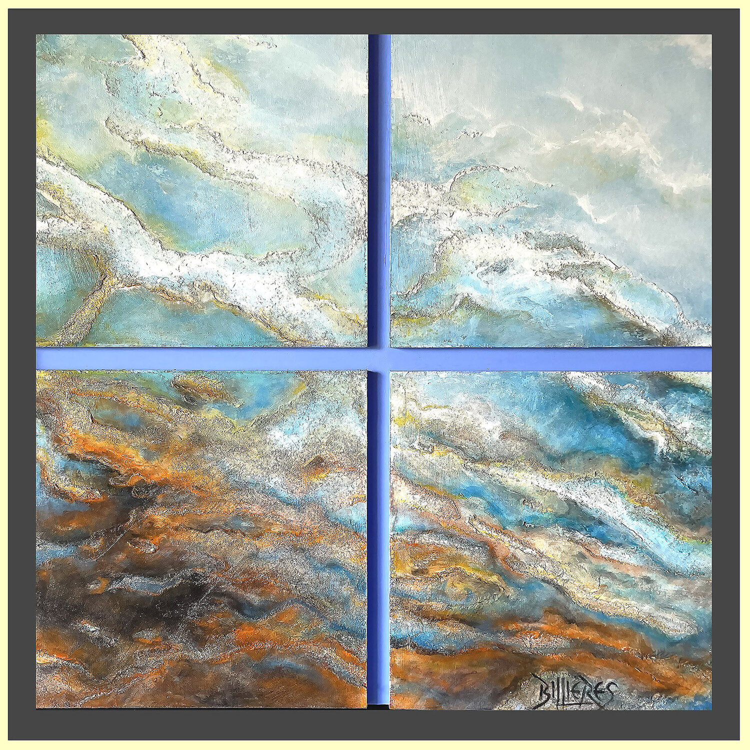 OXYGENE CLEMENT BILLIERES Original painting for sale
